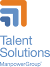ManpowerGroup Talent Solutions Web Stacked Logo for Black Background